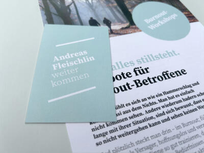 Karten und Flyer von Andreas Fleischlin