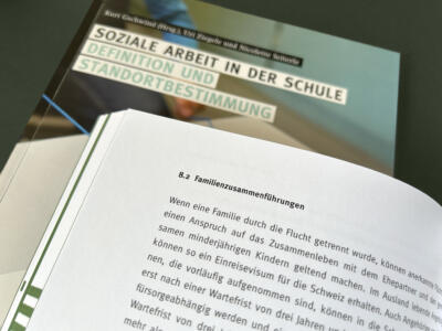 Detailaufnahme einer Inhaltsseite einer Publikation