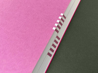 Detailaufnahme von Randmarkierungen