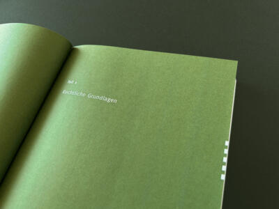 Detailaufnahme einer Trennseite